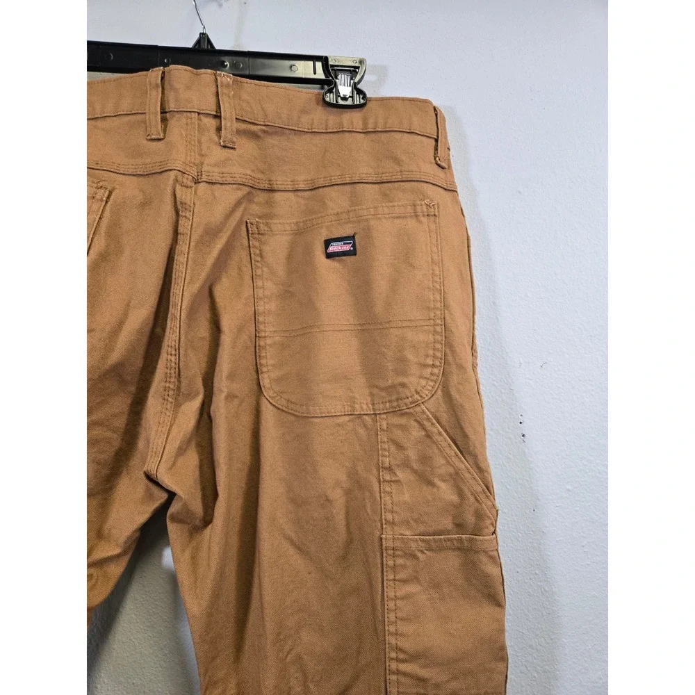 Dickies Workwear Duck Canvas Carpenter Utility Pants Brown 38x32